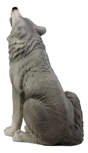 Large Howling Wolf Statue 18"H Mysterious Cries Of The Night Wolf Totem Spirit 5