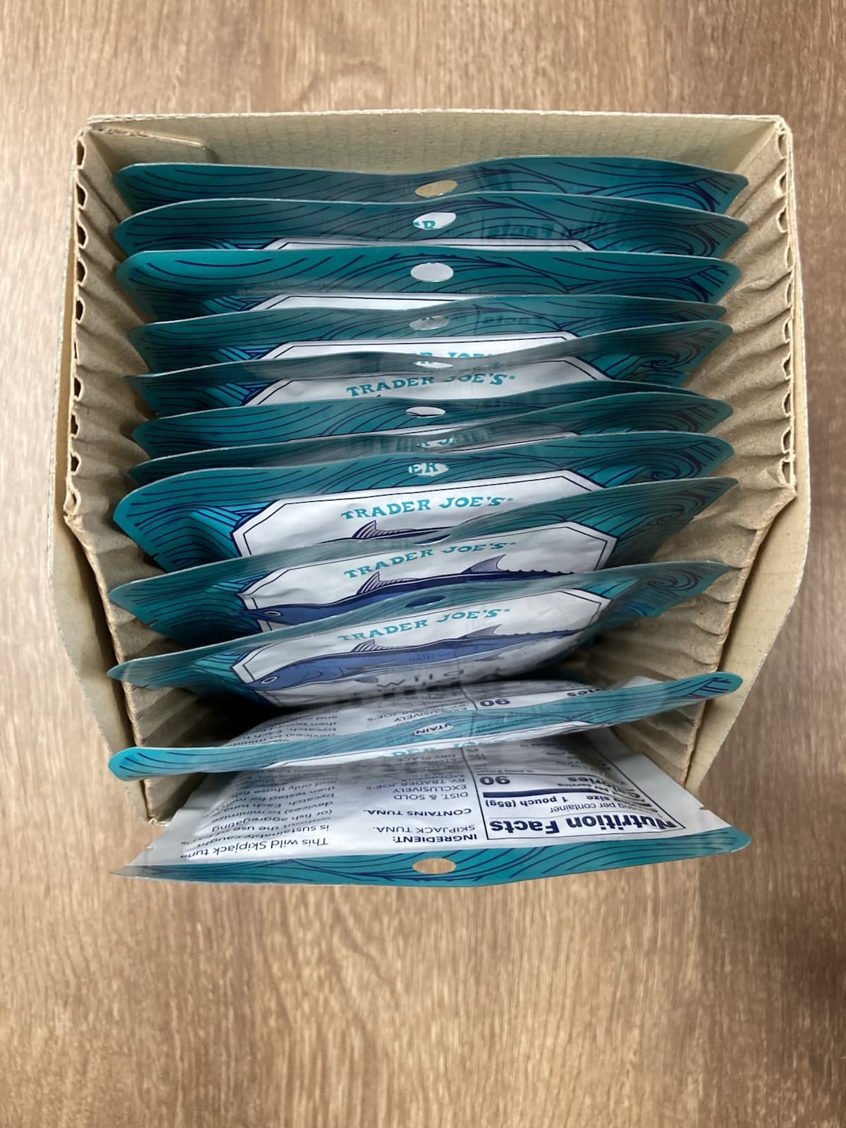 12-Count Pouches TRADER JOE'S Wild Skipjack Safe Catch Tuna Case 3 Oz 22 Protein 2