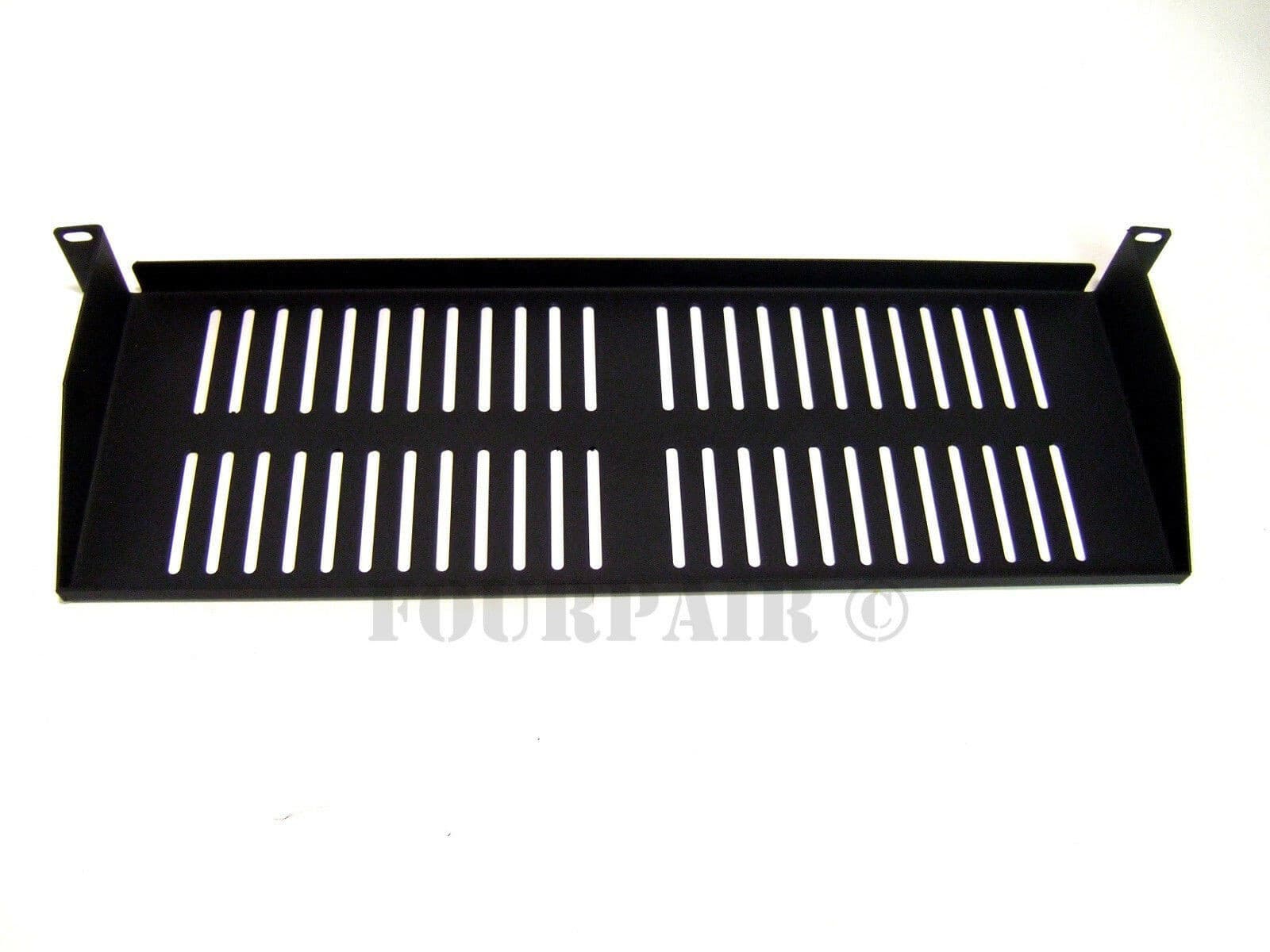 Cantilever Rack Mount Keyboard Server Shelf - 19" 1U 6" Deep Steel Vented Data 3
