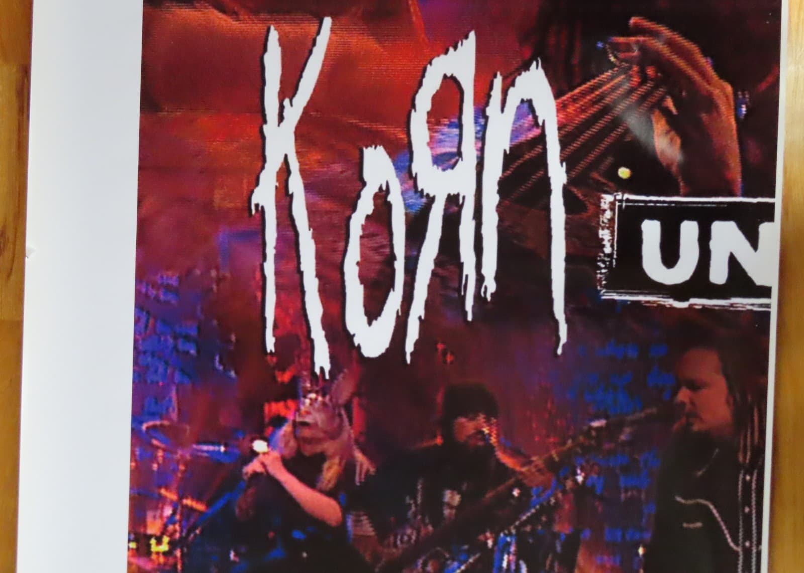 2007 KORN MTV Unplugged Available 3/6 Promo Poster JONATHAN DAVIS Munky FIELDY 4