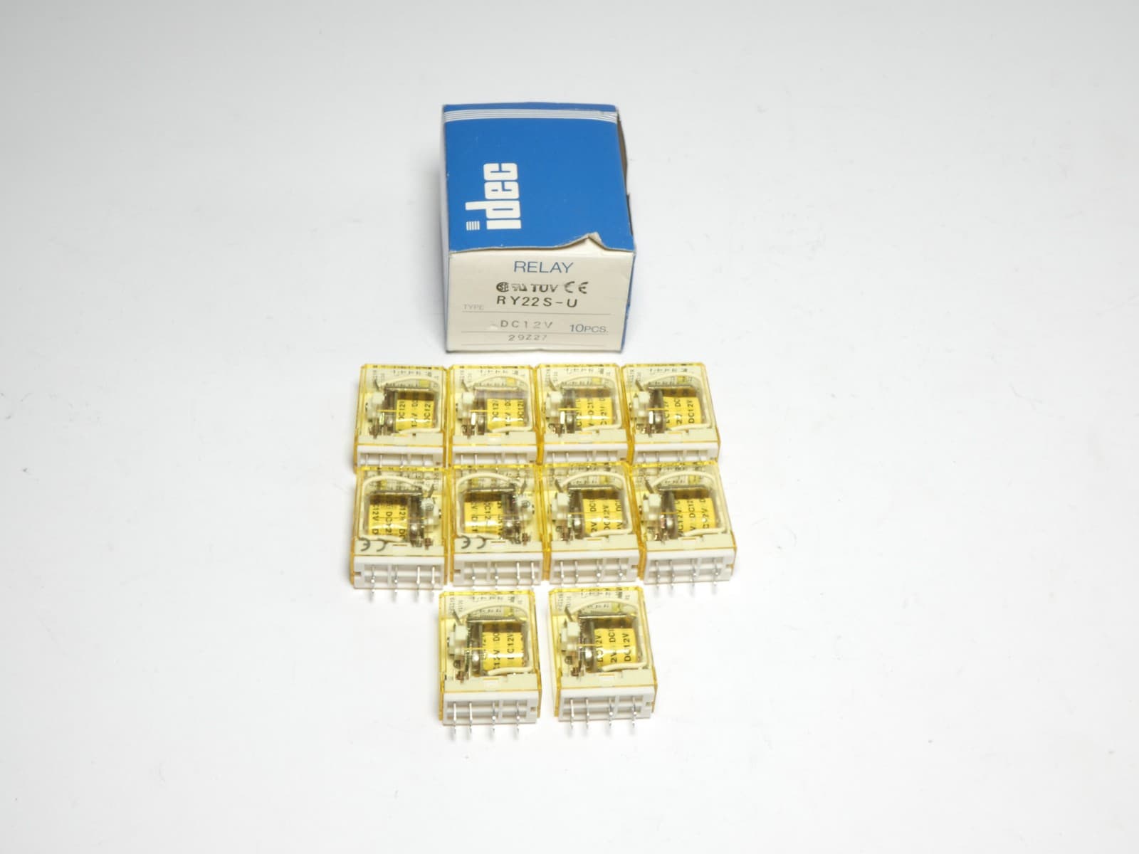 *Box of 10* Idec RY22S-U Relay 12VDC - NEW Surplus!