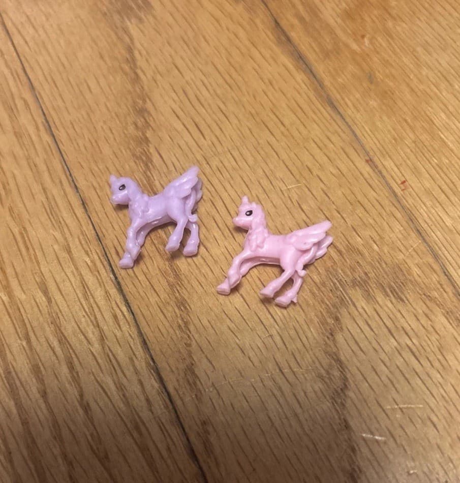 Alicorn Unicorn Micro Pink Purple Pegasus Tiny Fantasy Figurine Micro Mini Horse