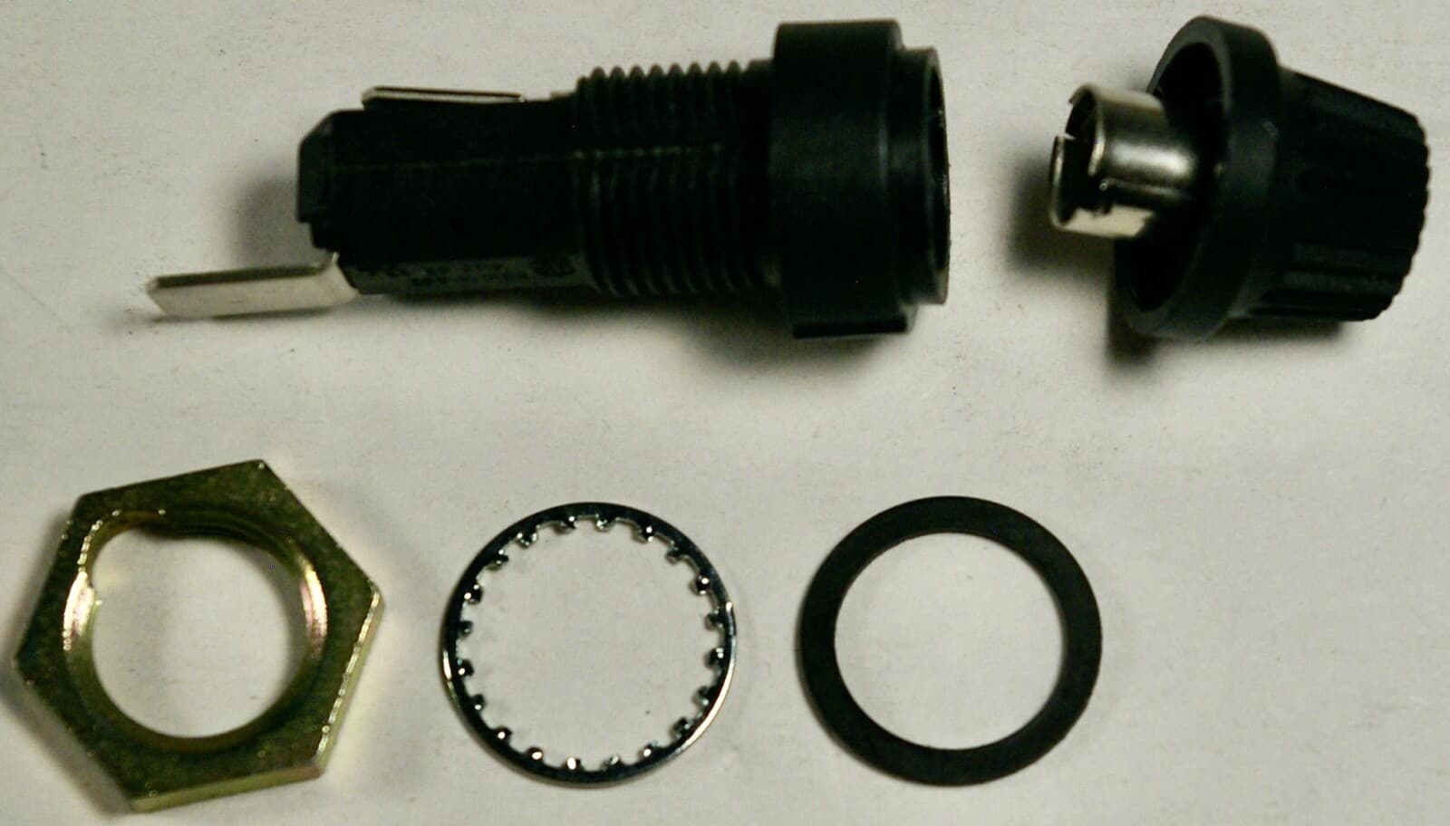 LITTELFUSE FUSEHOLDER H342858L  3AG/3AB 20 AMP 250V 1/4" Q.C.  Lot of 5 5