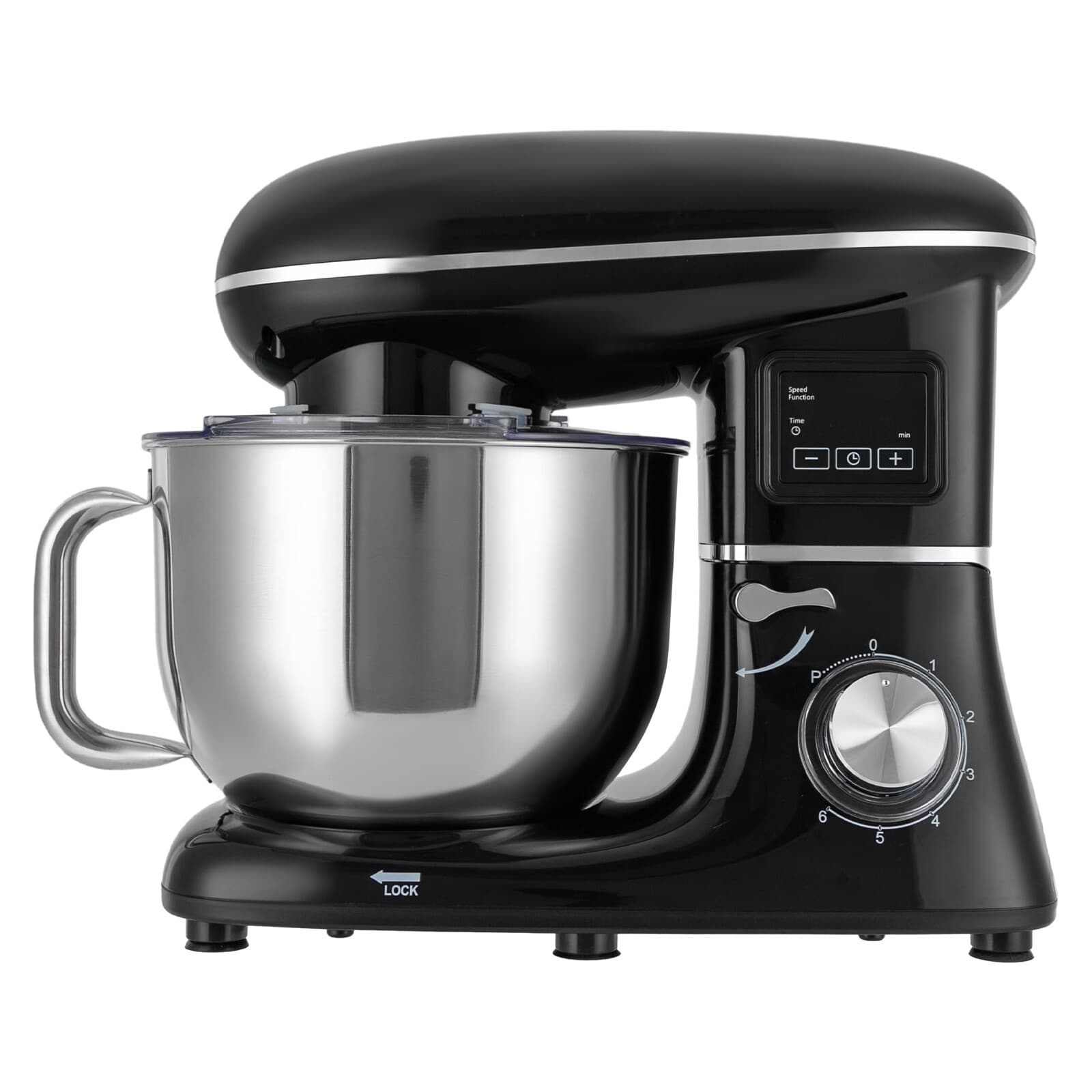 6.2L/6.5Qt Kitchen Electric Mixer Food Processor Dough Machine Knob Control 3