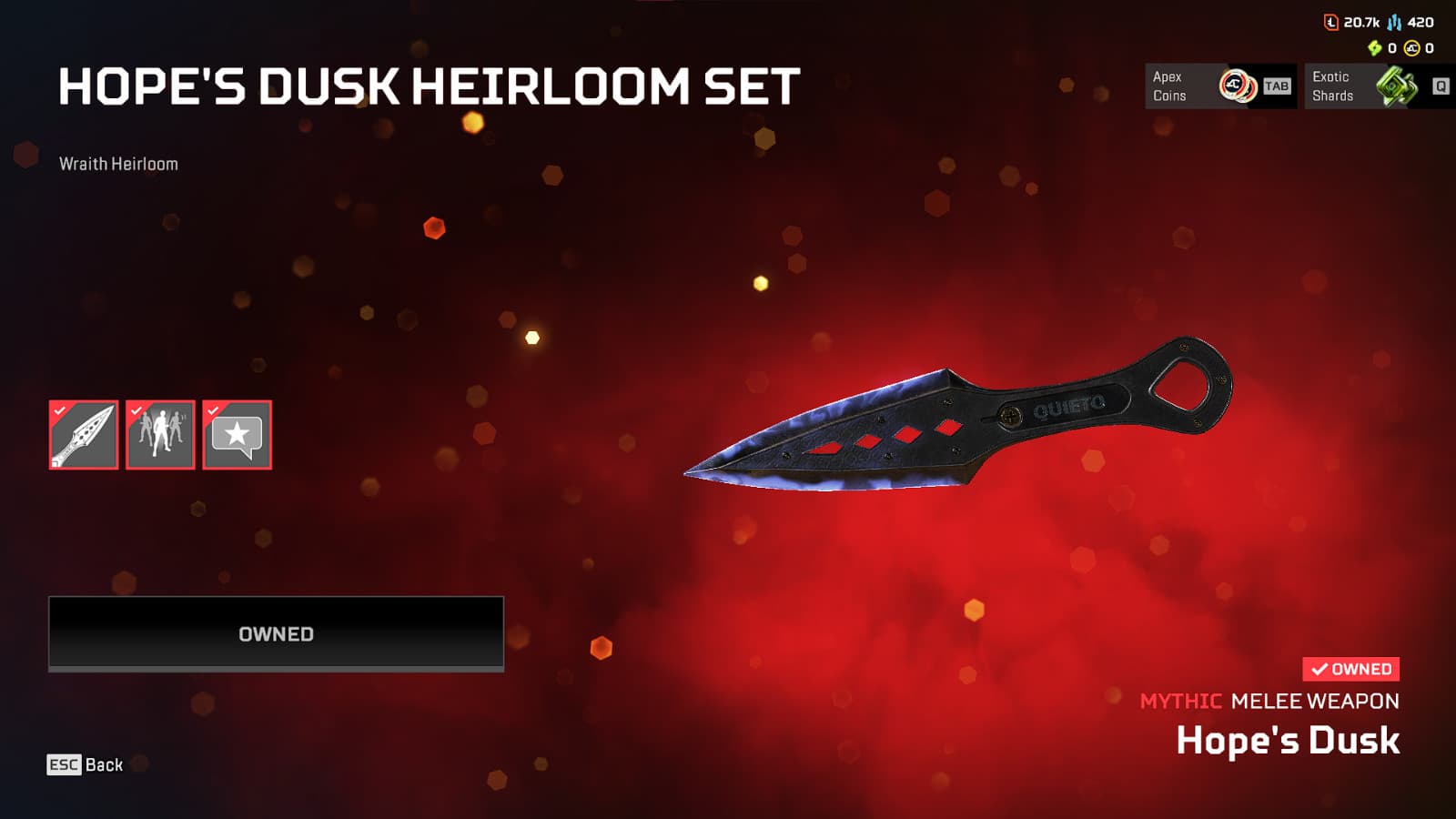 Apex Legends -  acc with heirloom 3