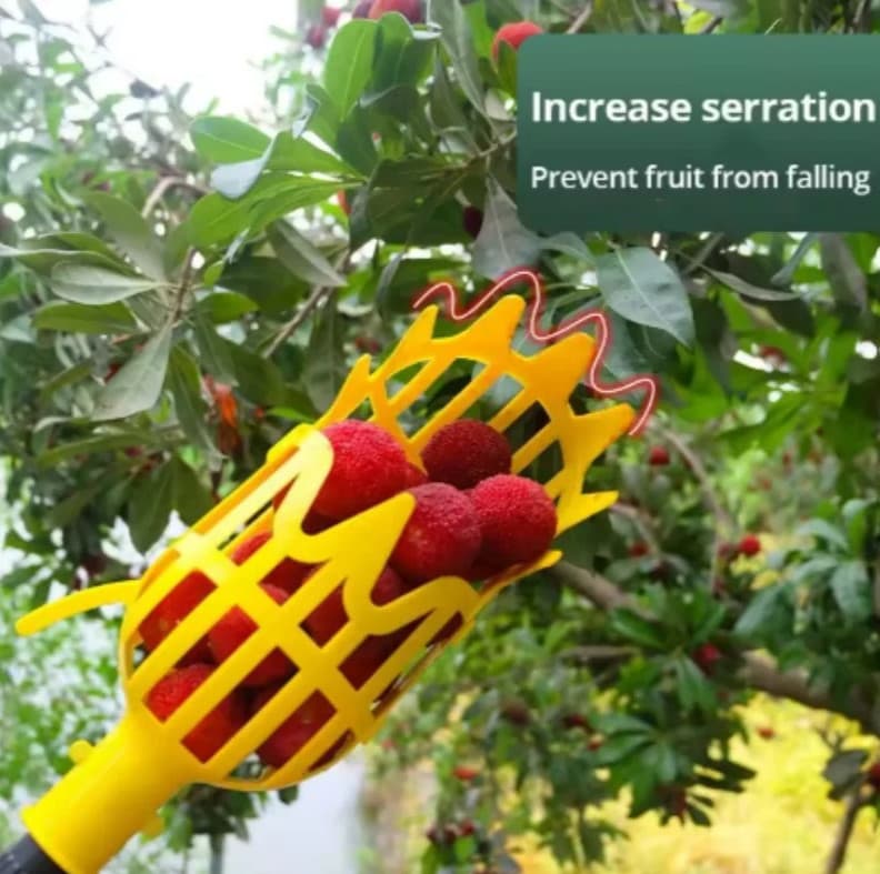 1pc Farm Garden Fruit Picker Head Deep Basket Apple Peach Harvest Tool - NEW 4