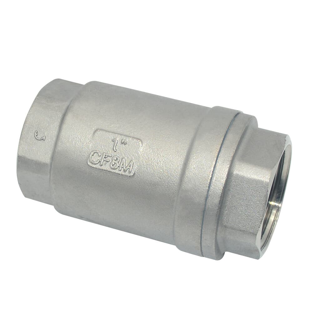 1 inch Vertical Check Valve NPT female Threaded Stainless Steel 1000psi