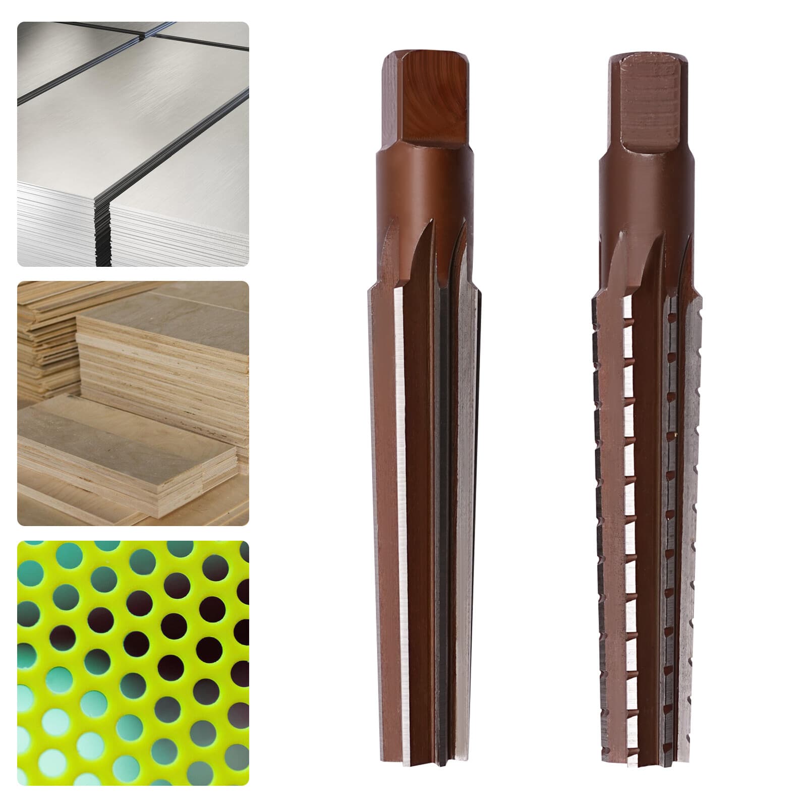 US New MT3 No.3 Straight Shank Morse Taper Reamer Set Roughing Finishing Fine