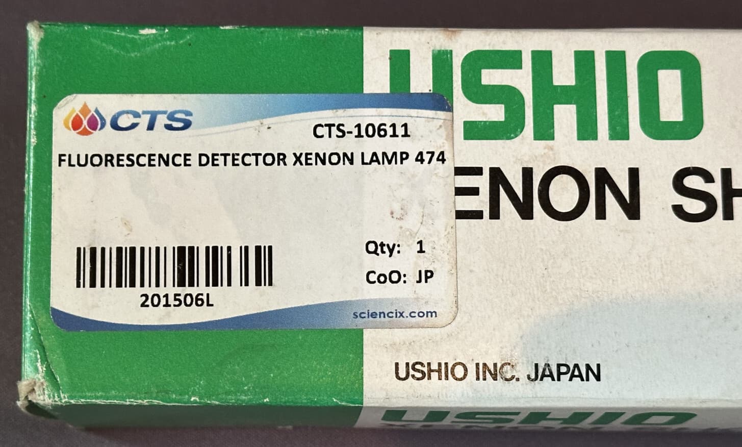 474 Fluorescence Detector Ushio Xenon Short Arc Lamp 474 CTS-10611 or WAT047447 4