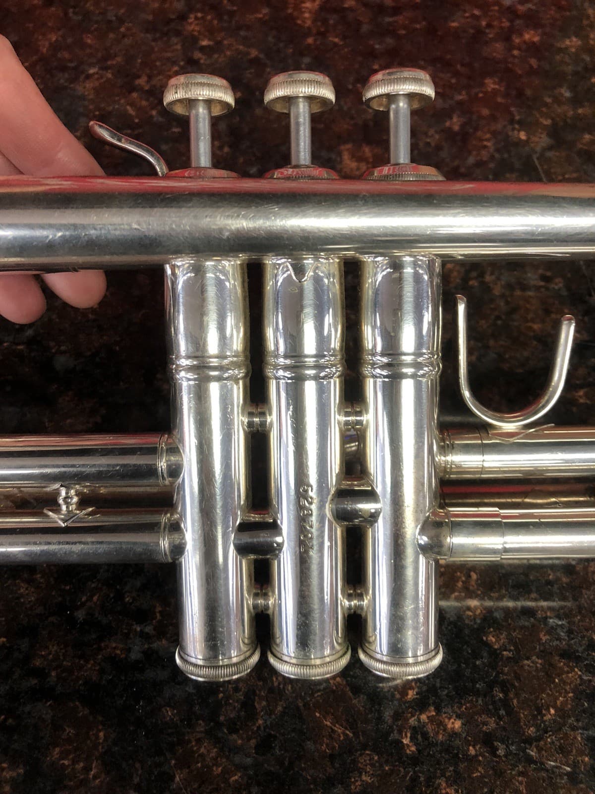 Bach TR200 Trumpet - Silver With Hard Case And Two Mouth pieces (LOOK) 5