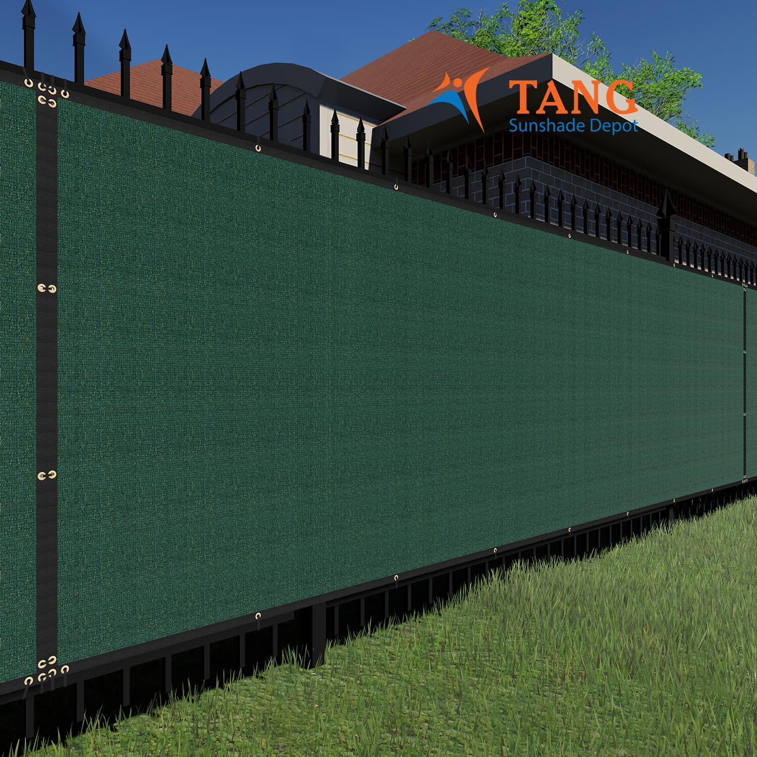 5ft Privacy Fence Screen Green Windscreen Garden Heavy Duty Mesh Shade Net Cover 2