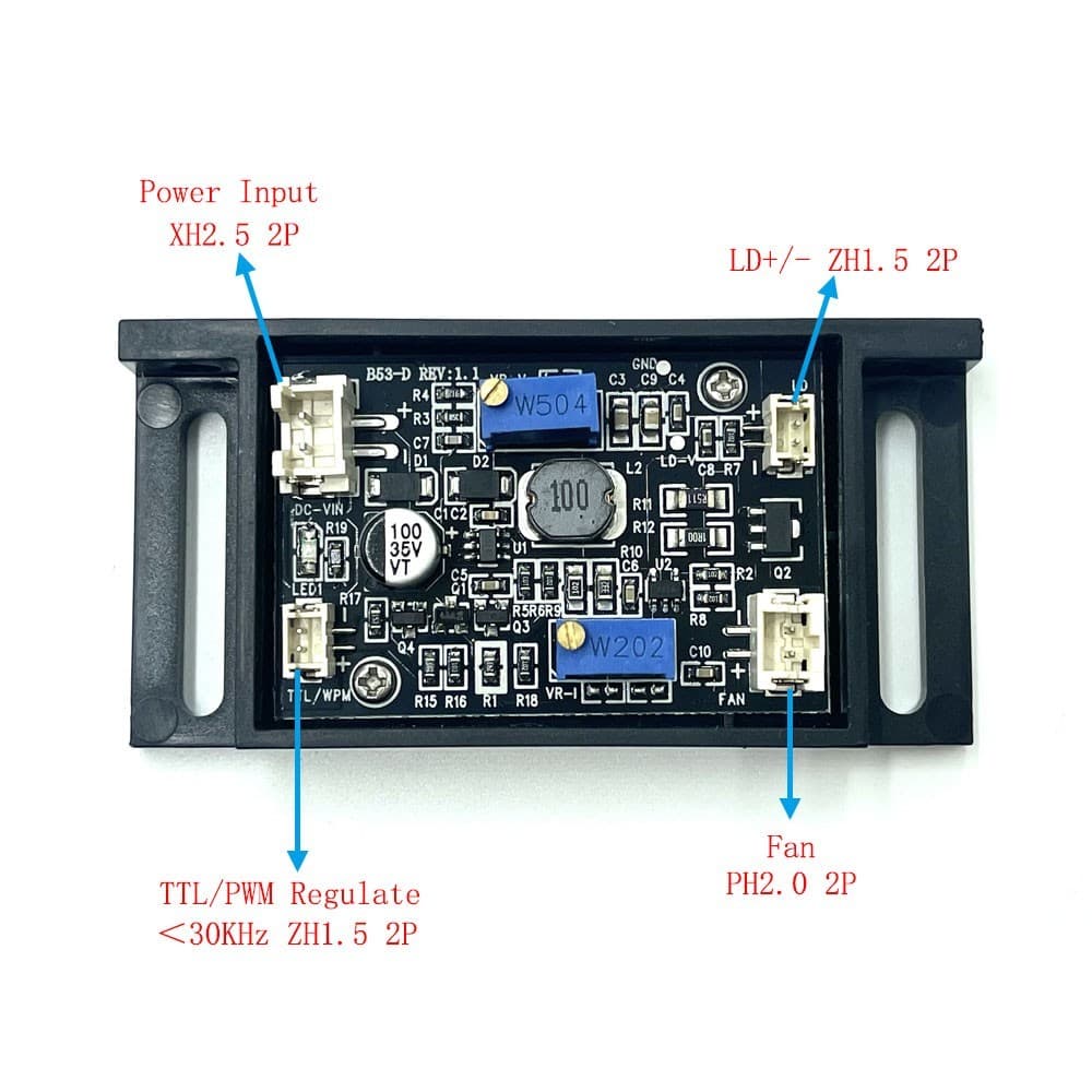 Unique 571nm 20mW Yellow DPSS Laser Module Dot Spot  with TTL PWM Modulation 4