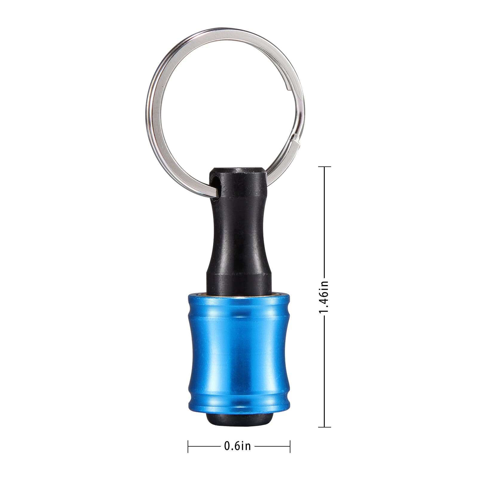 Lot of Quick-Release 1/4" Hex Shank Keychain Screwdriver Drill Bits Holder Tool 3