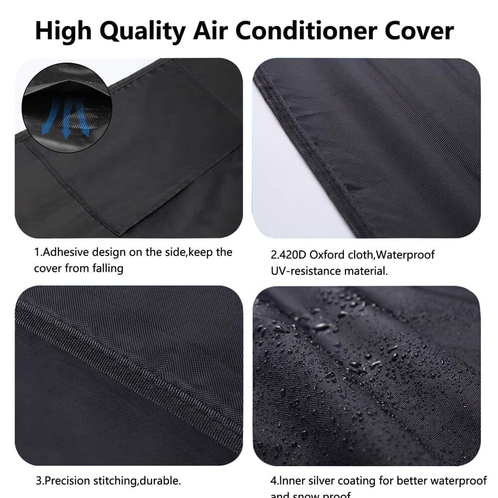 Air Conditioner Square Cover Heavy Duty Central AC Outdoor Waterproof Protector 6