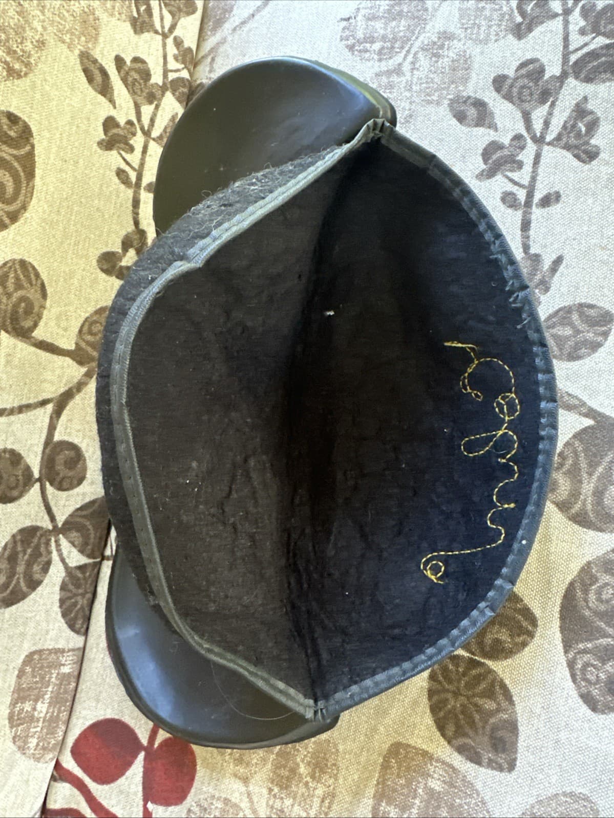 Vintage MOUSEKETEER Mickey Mouse Ears Cap w/name (Colin) on Back. Frm Disneyland 6