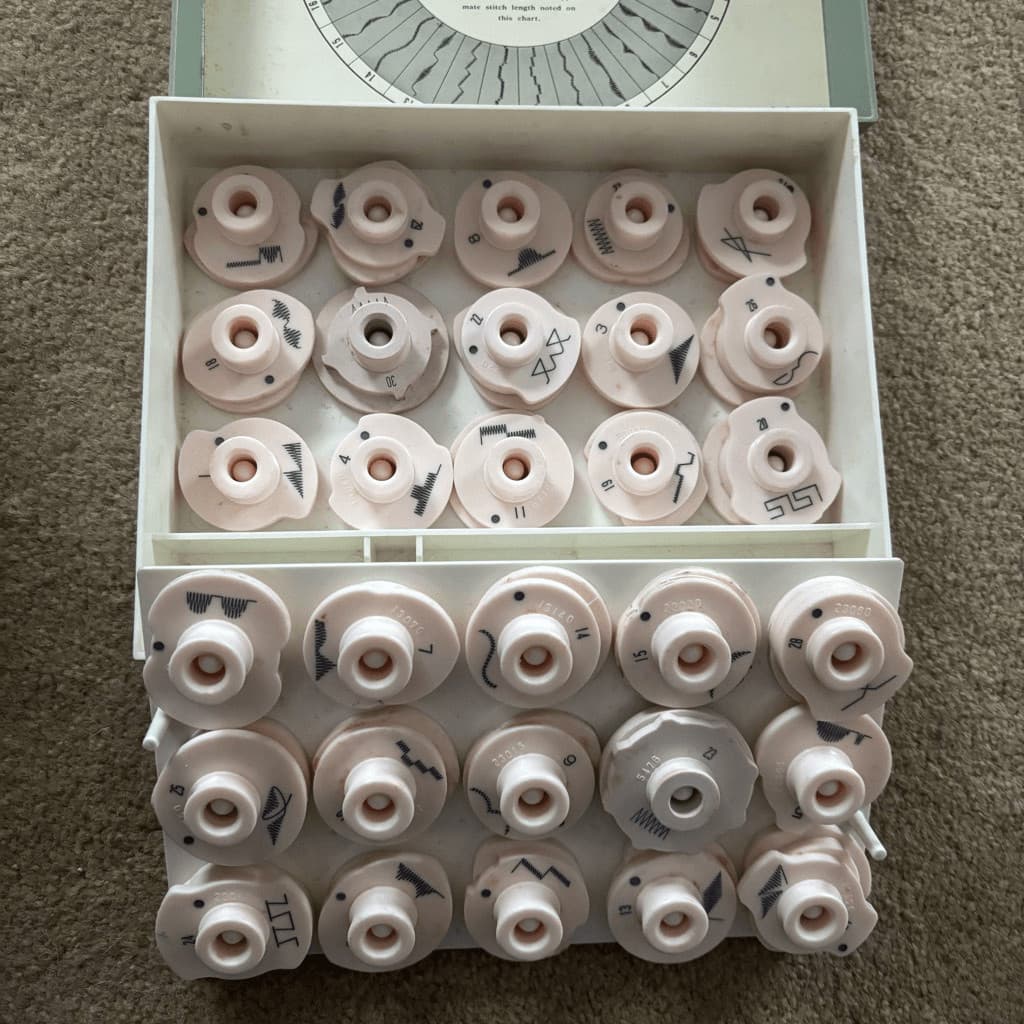 Sears Kenmore Sewing Machine Vintage Cam Set 18010 Set Of 30 4