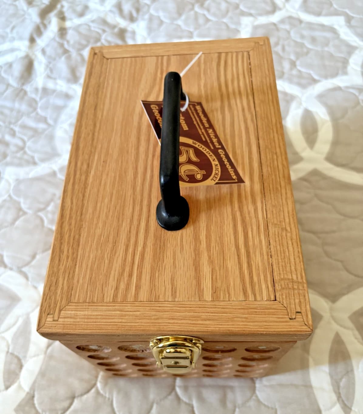 Pathtag Collectors/Traders Ammo Box Oak with 5 Inserts