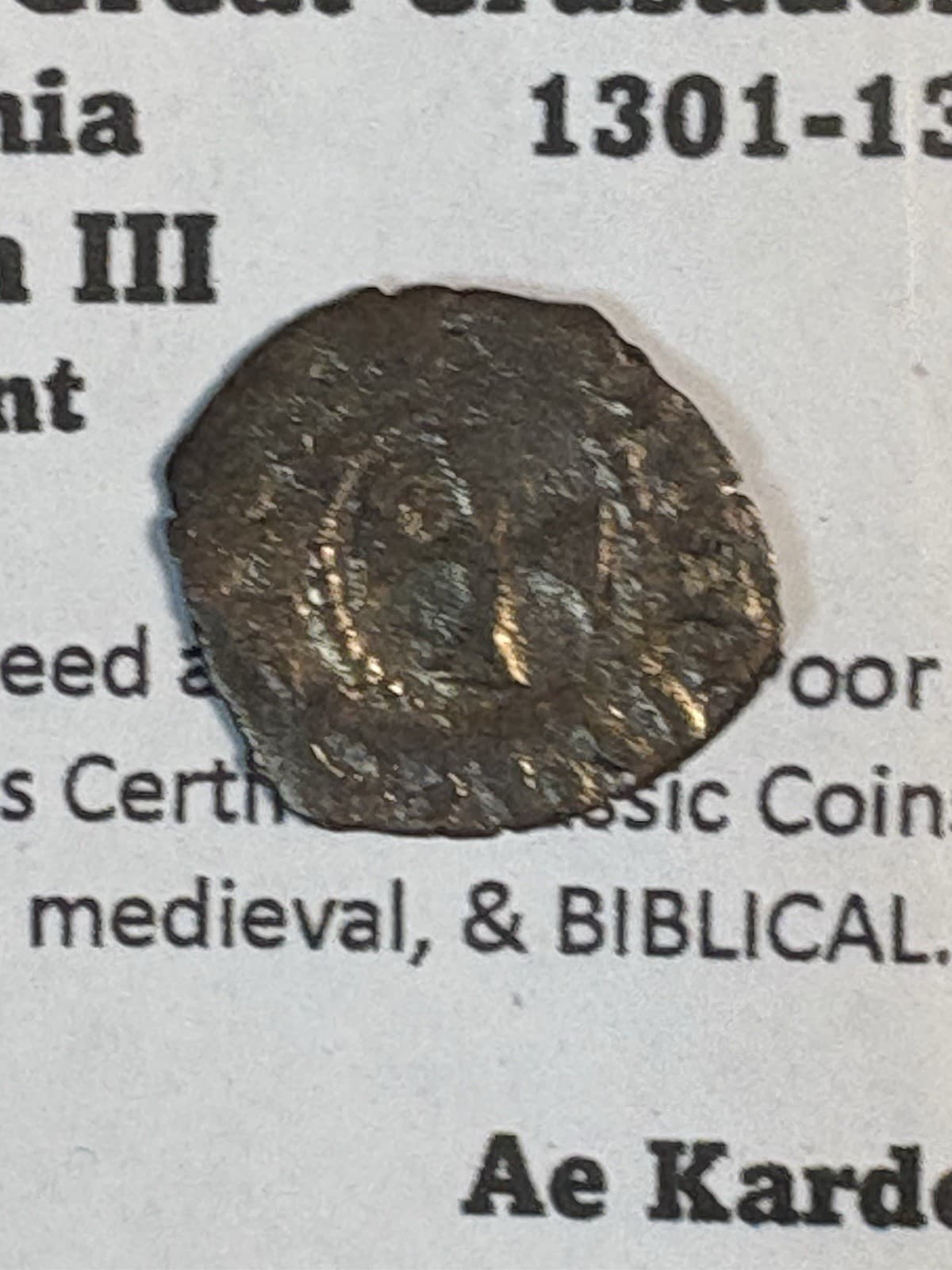 Crusades Coin. Knights Templar Levon III 1301-1307 Armenia Sis Mint 18-22mm CB36 4