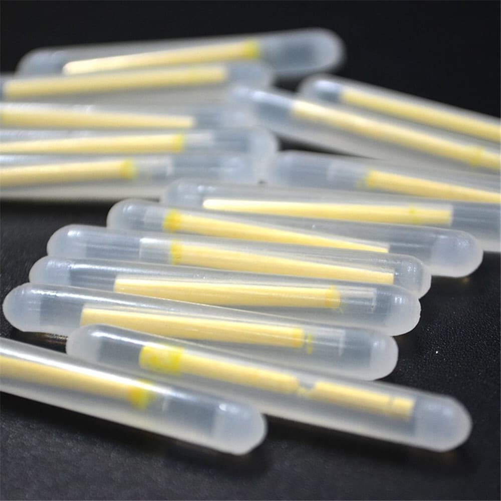 100Pcs 1.5" Mini Glow Sticks For Fishing Float Fluorescent Rod Night Green Light 2