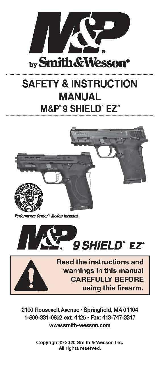 SMITH & WESSON M&P 9 Shield EZ Safety & Instruction Manual (48 pg) 2