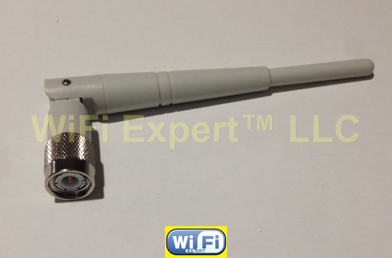 1 White Dual Band WiFi 5dBi Antenna TNC 2.4Ghz 5Ghz with 8" U.Fl IPX Cable RG178 3