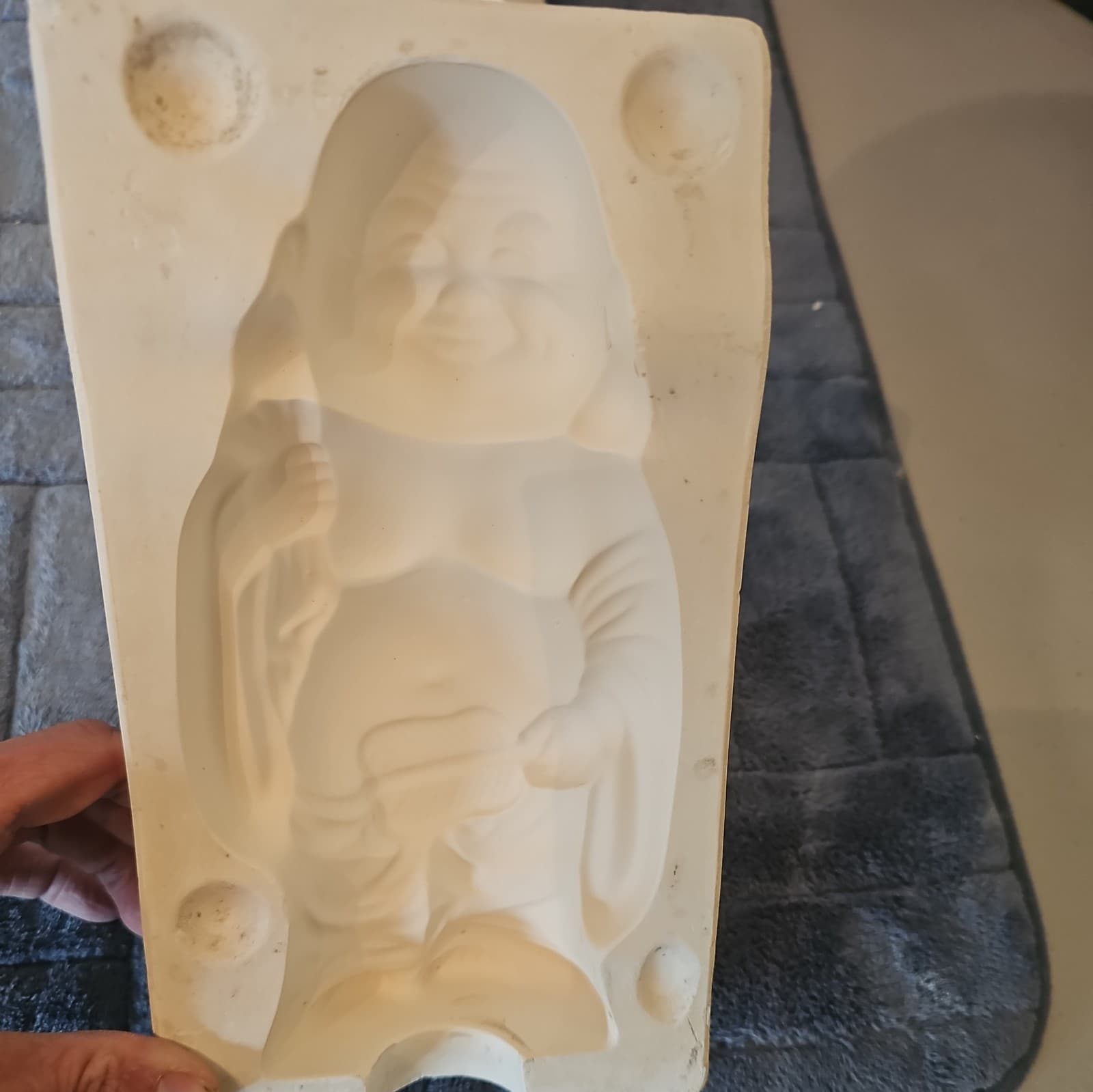 VINTAGE RARE A JODI 1544 BUDDAH STATUE CERAMIC SLIP CAST MOLD 3