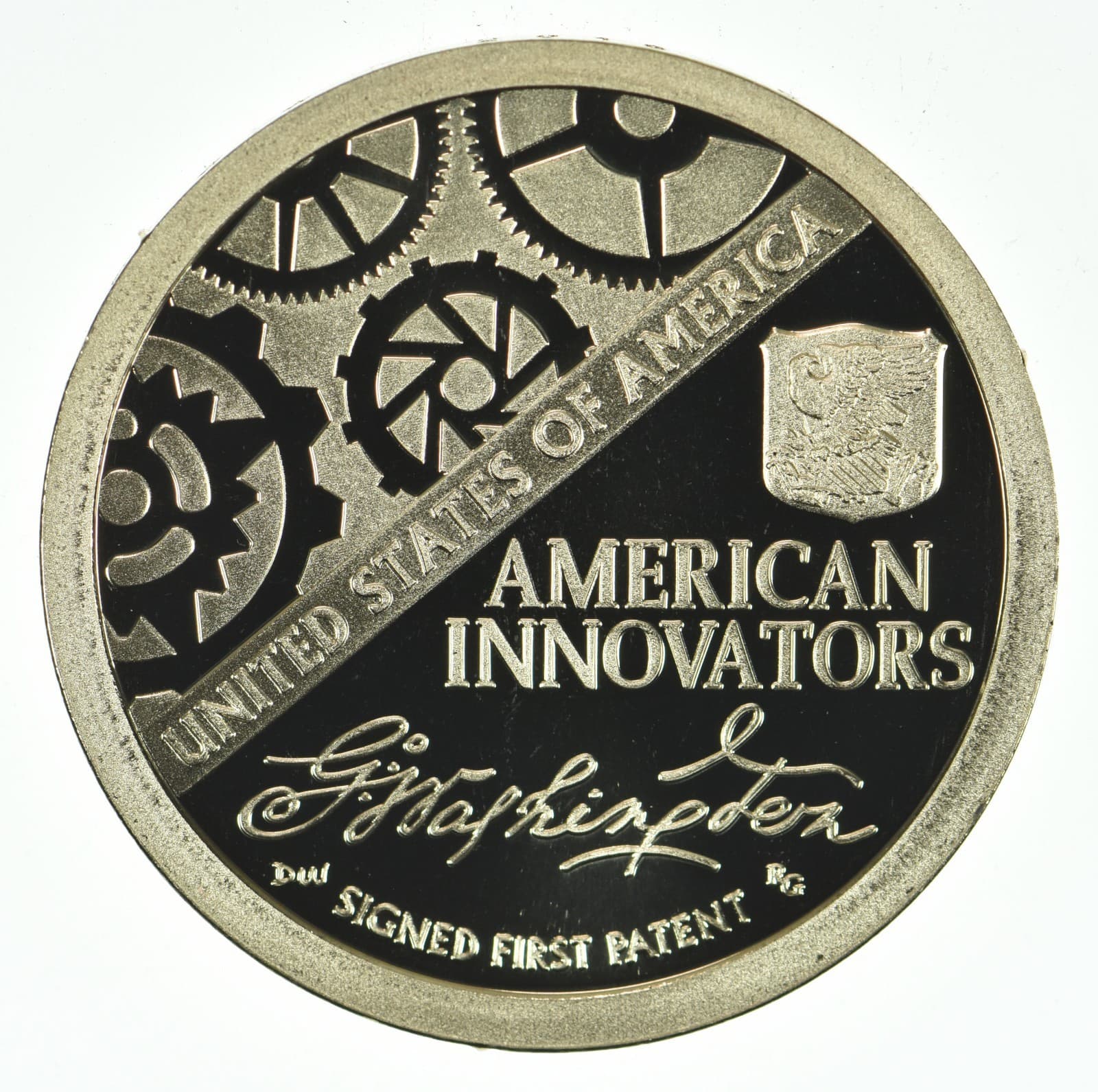 2018 American Innovation Dollar Proof Coin $1 The First Patent 2