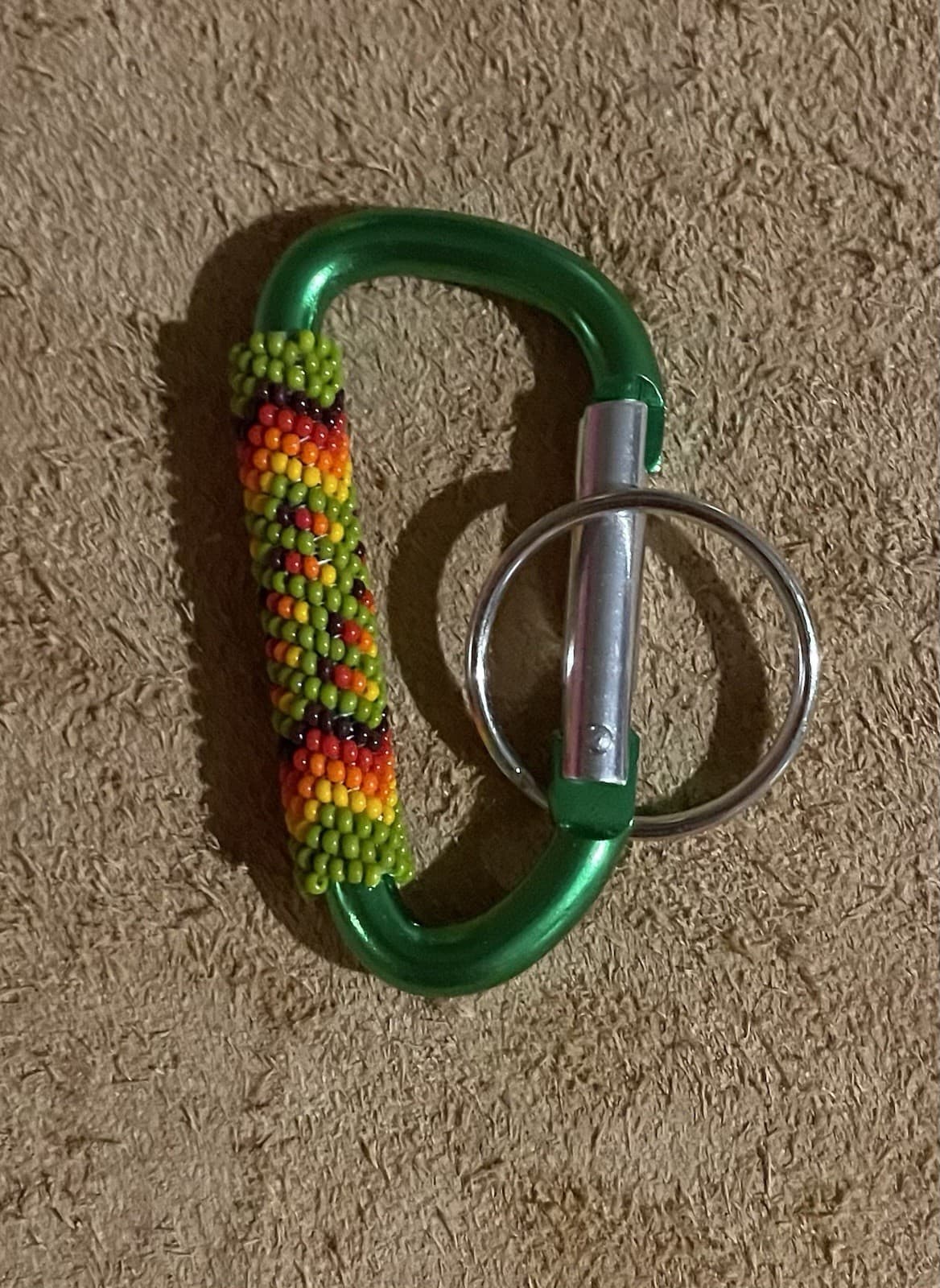 Native American Lakota Sioux Beaded Clip Keychain