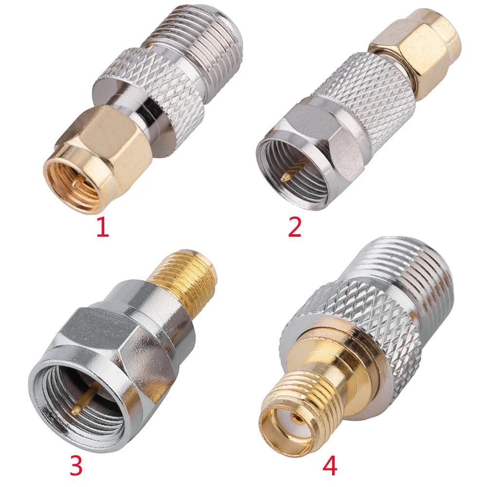 38pcs RF Coaxial Adapter Kit, SMA to BNC UHF MCX MMCX TNC SO239 PL259 N F Type 5