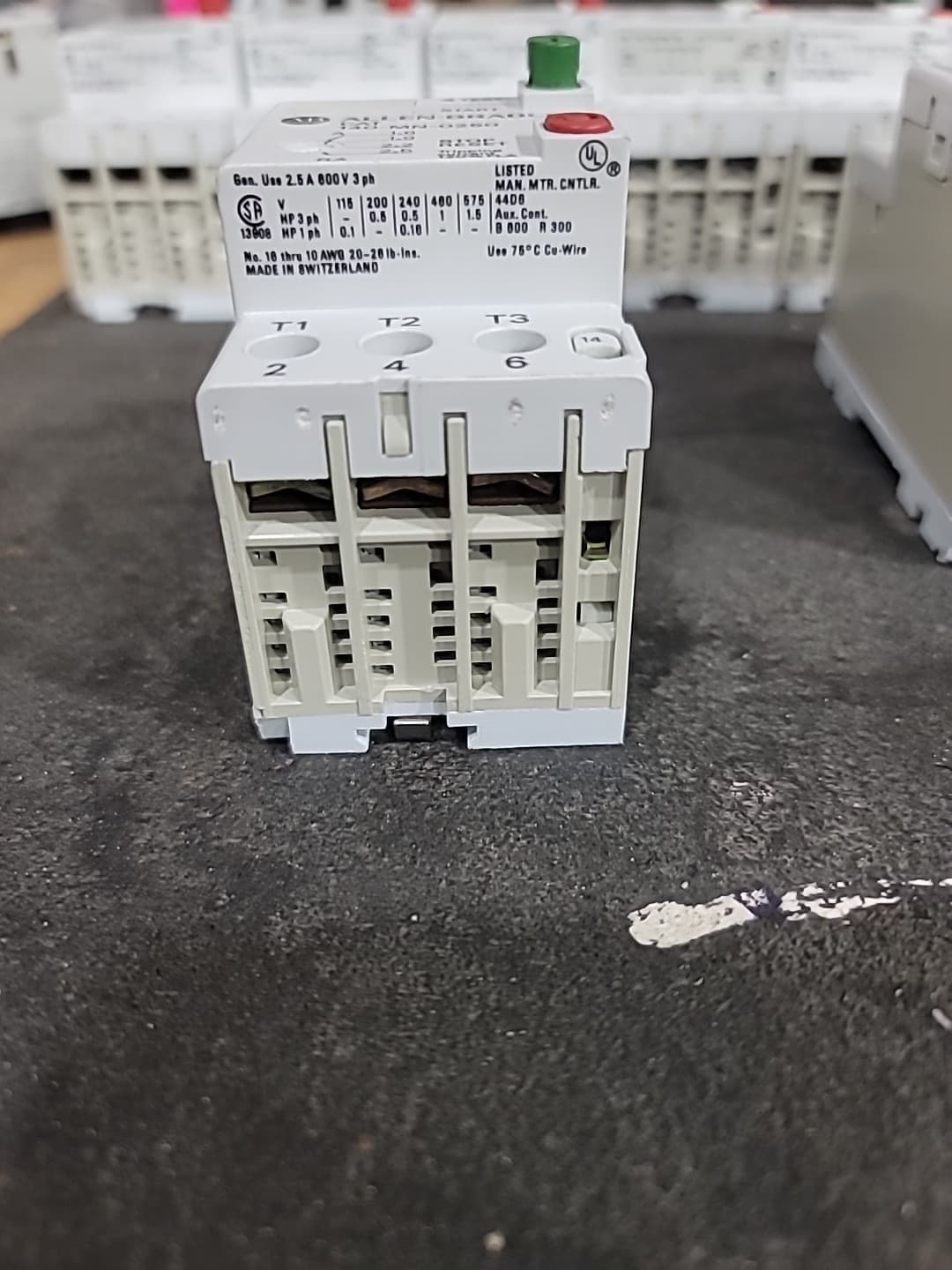 Allen Bradley 140-MN-0250 Manual Motor Starter / Circuit Breaker, 1.6 - 2.5 Amp  5