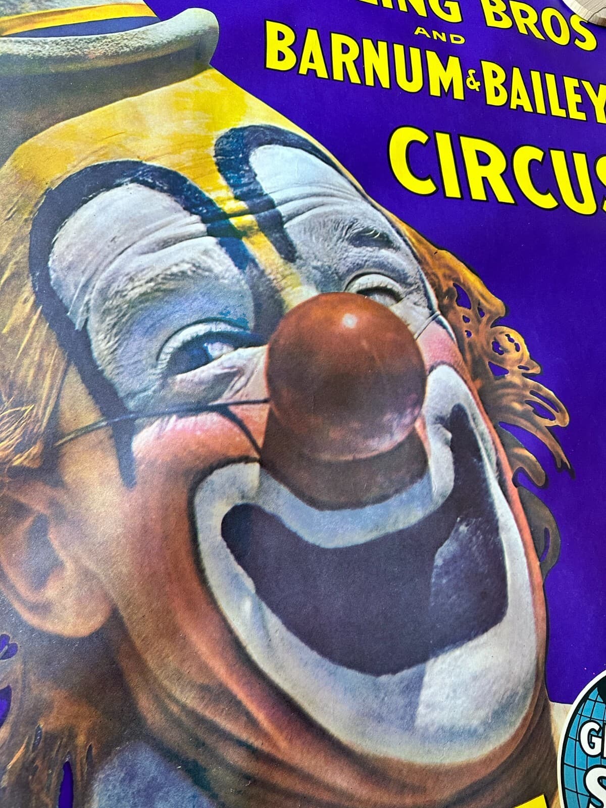 1969 Ringling Bros Barnum Bailey Circus Poster LARGE 42.5" x 27" ORIGINAL! 6