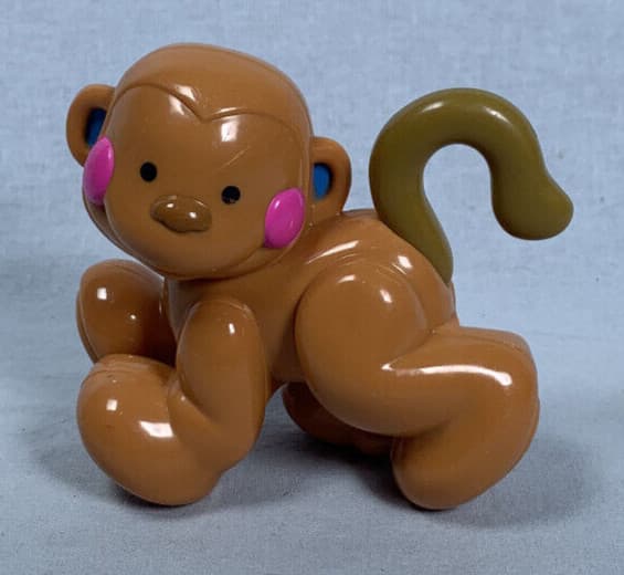 Fisher Price Amazing Animals 3" Replacement Monkey Rattle Plastic Toy 2