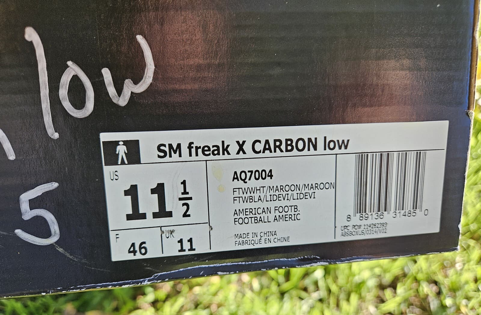 Adidas SM Freak X Carbon Low Mens Football Cleats AQ7004 11.5 NIB VK 2