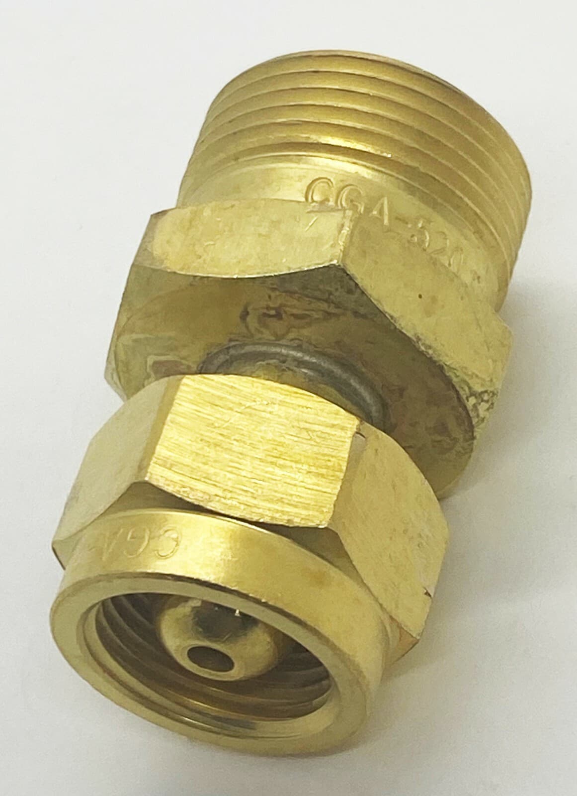 CGA-200 MC Acetylene Cylinder Tank to CGA-520 B Regulator, Adaptor 314 4