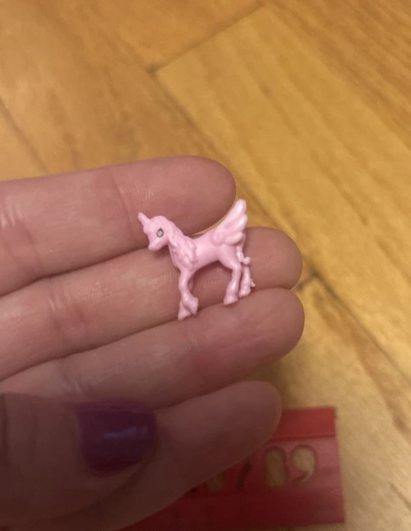 Alicorn Unicorn Micro Pink Purple Pegasus Tiny Fantasy Figurine Micro Mini Horse 4