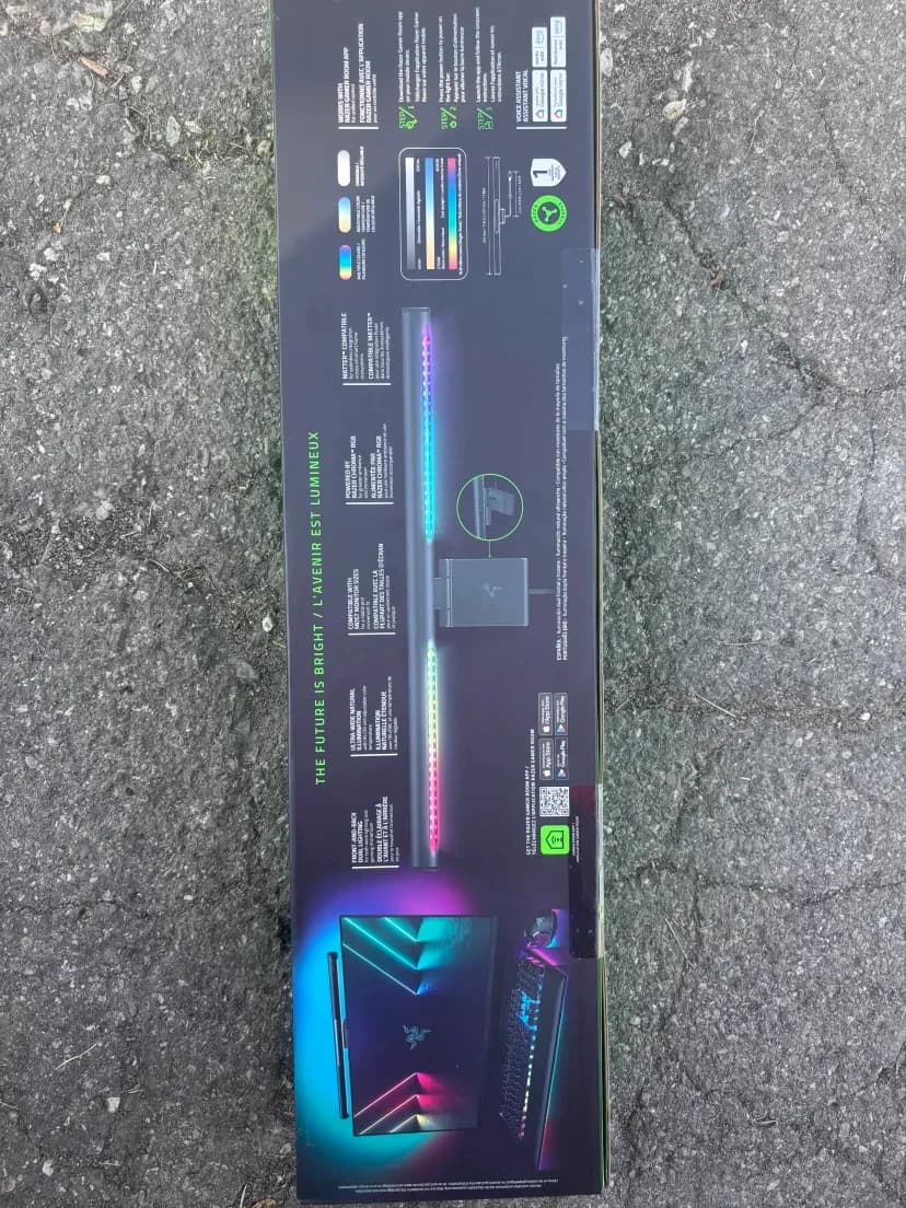 Razer - Aether Monitor RGB LED Light Bar - Black - Gaming Accesory 6