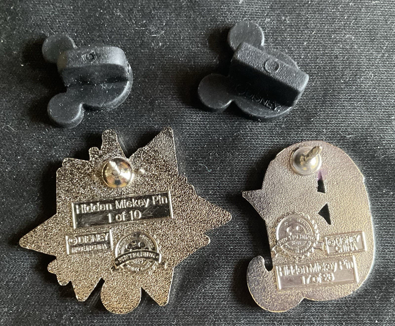 2 EVIL QUEEN Disney PINS Hidden Mickey Star/Alphabet Letter Q 2011-2012 2