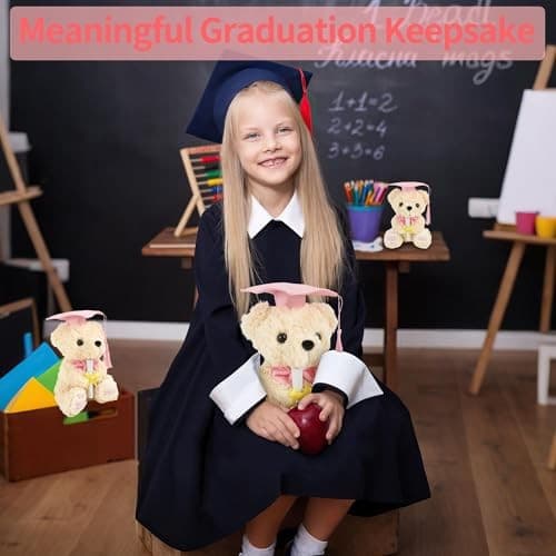 Class of 2025 Graduation Bear - Kindergarten Pink Graduation Bear-you Did It 6