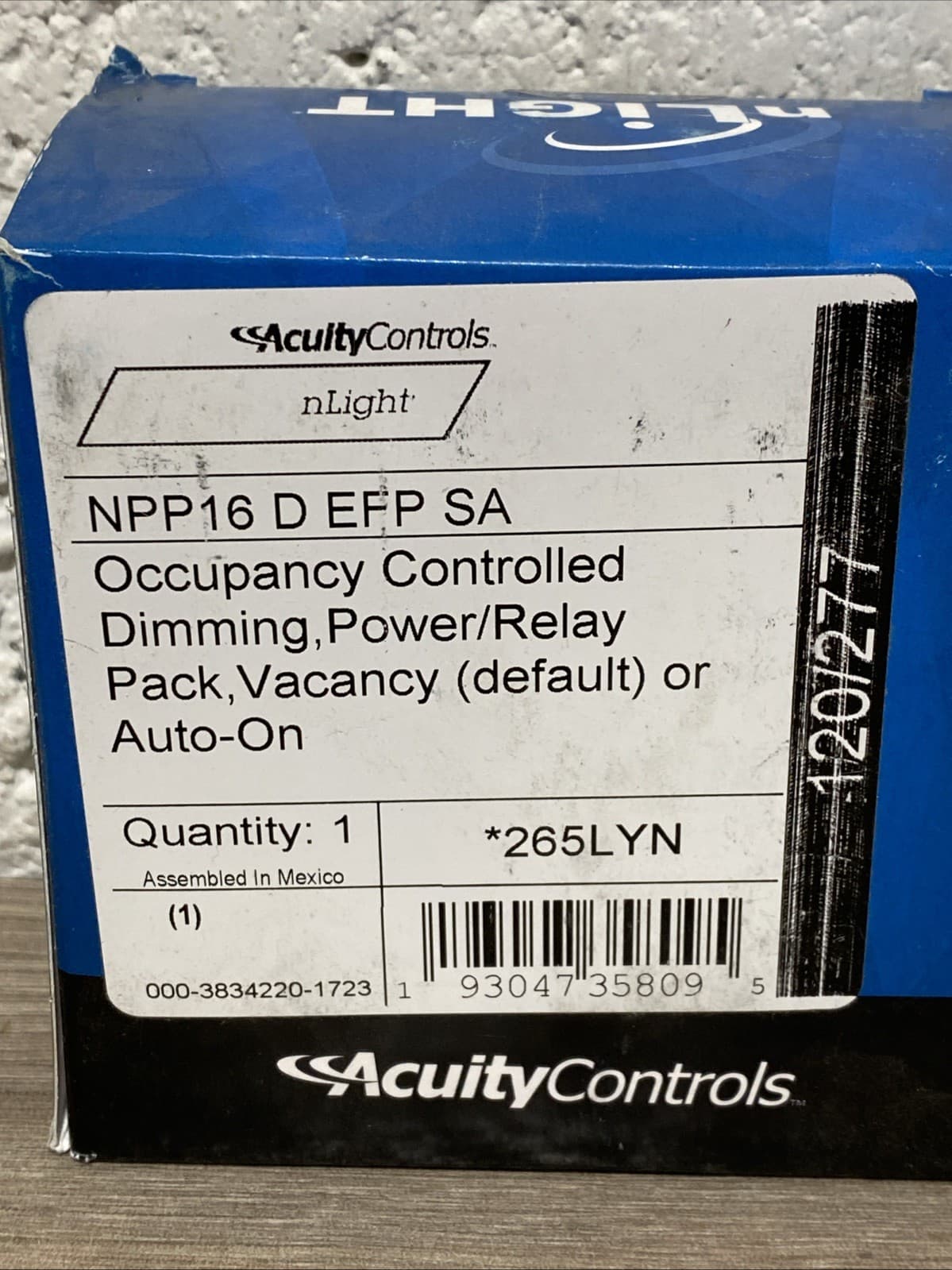 Acuity Controls nLight NPP16 D EFP SA Power Pack Occupancy Control 2