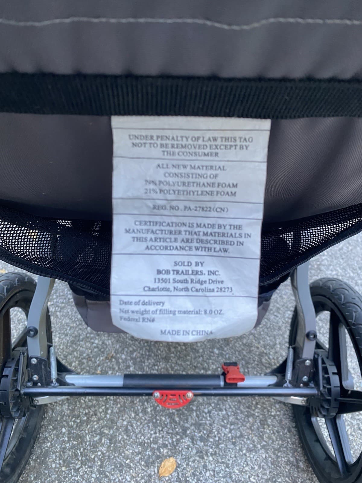 BOB Revolution SE Jogging Stroller Gray/Blue All Terrain 3-Wheel w/Canopy 3