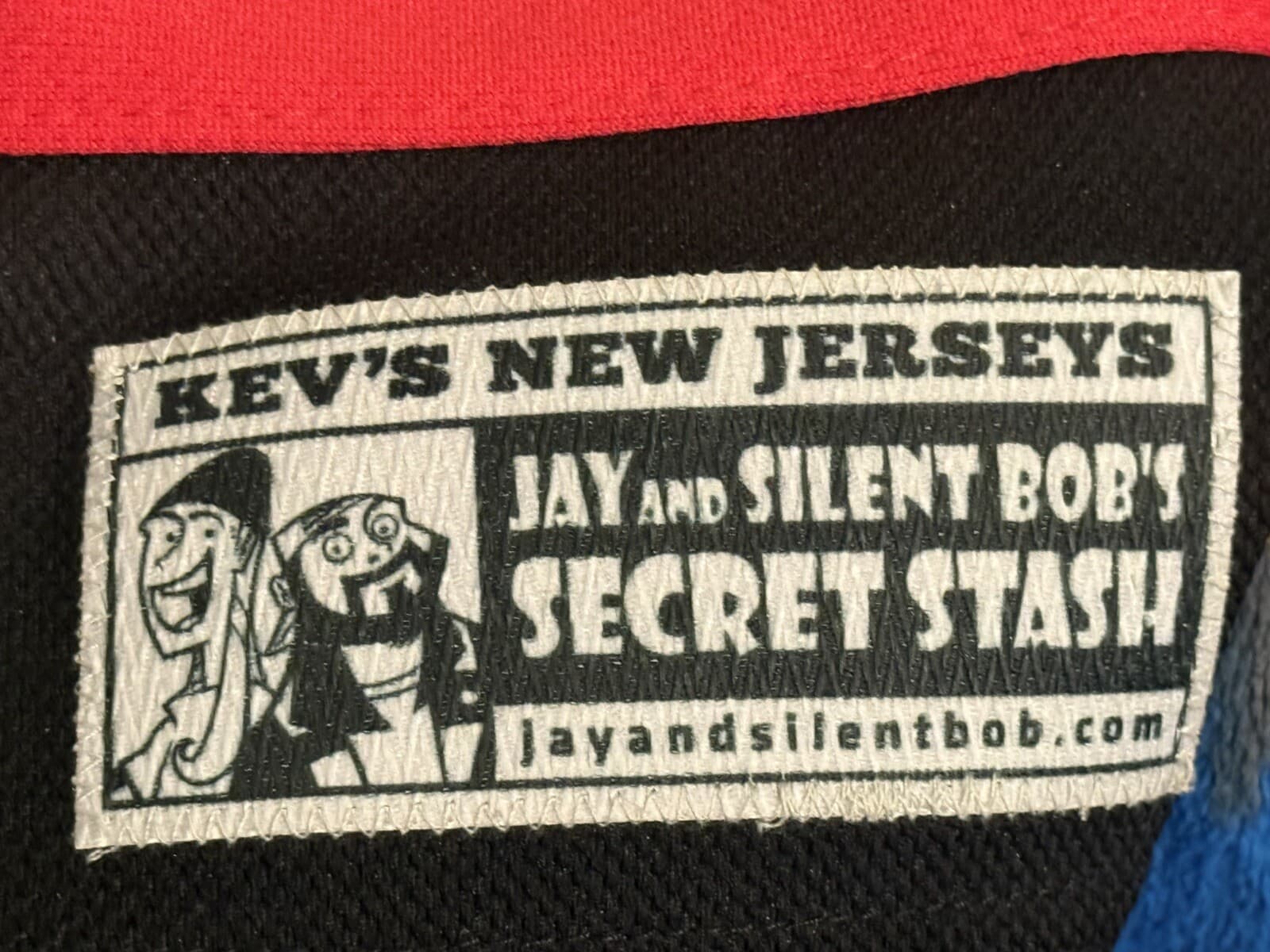 VTG Black/Red/White Kevin Smith #37 Hockey Jersey XL/54 Men FatMan On Batman 6