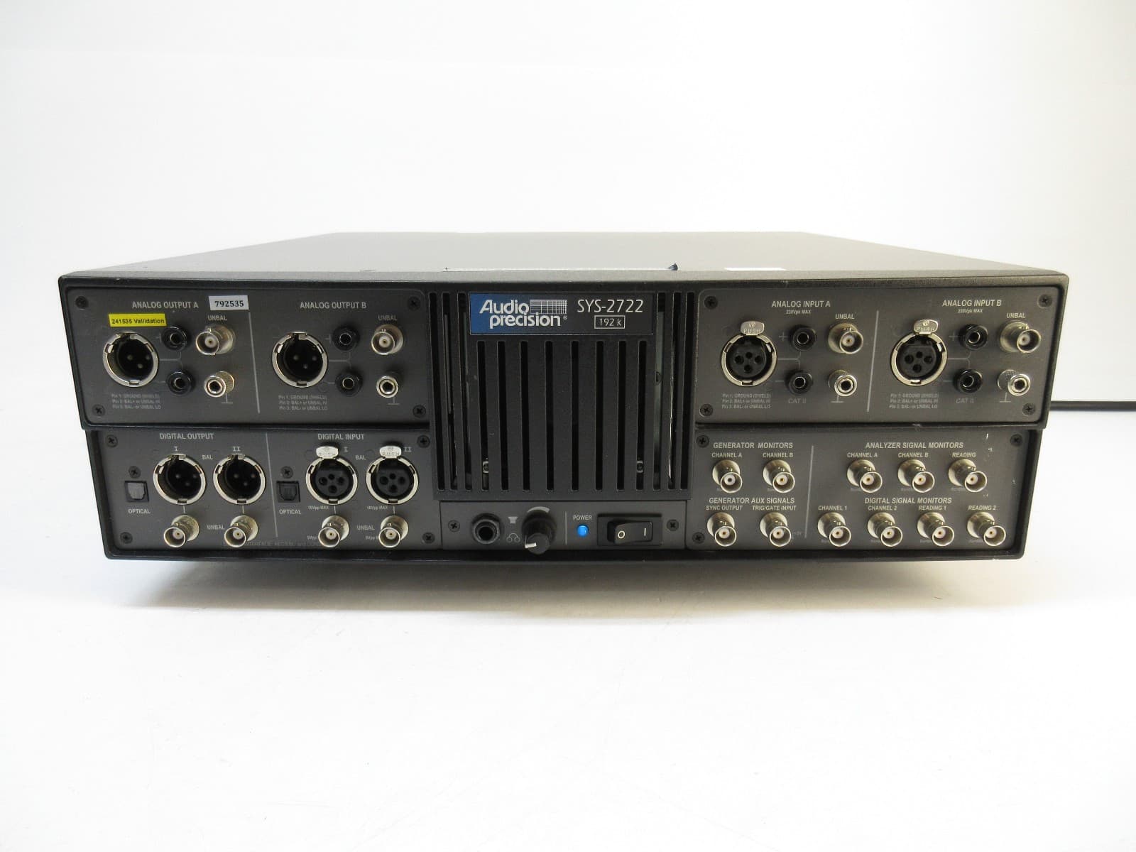 Audio Precision SYS2722 Audio Analyzer w/ Opt IMD, BUR, S-AES17, CCR, B20K, B40K 2