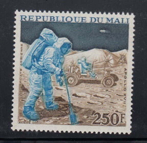 MALI Apollo 17 Lunar Mission MNH stamp