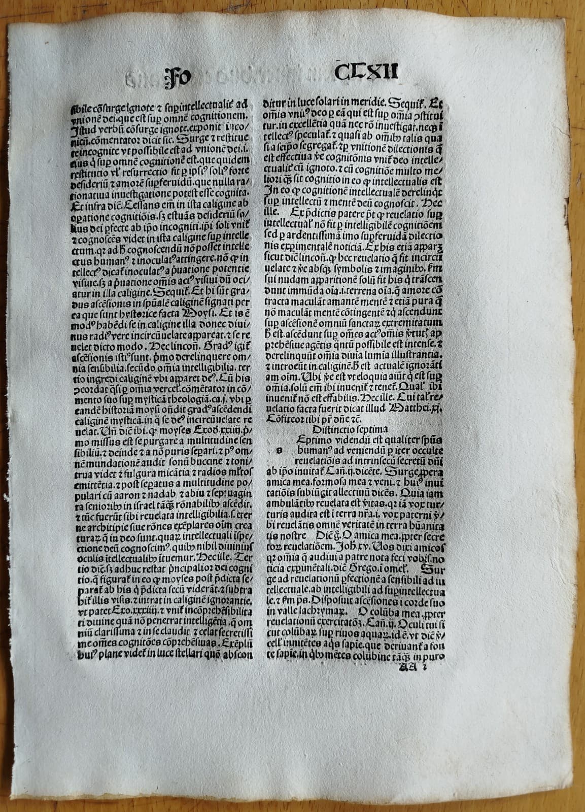 Original Incunable Leaf Bonaventura Opuscula Strasbourg Husner (B) - 1495 3
