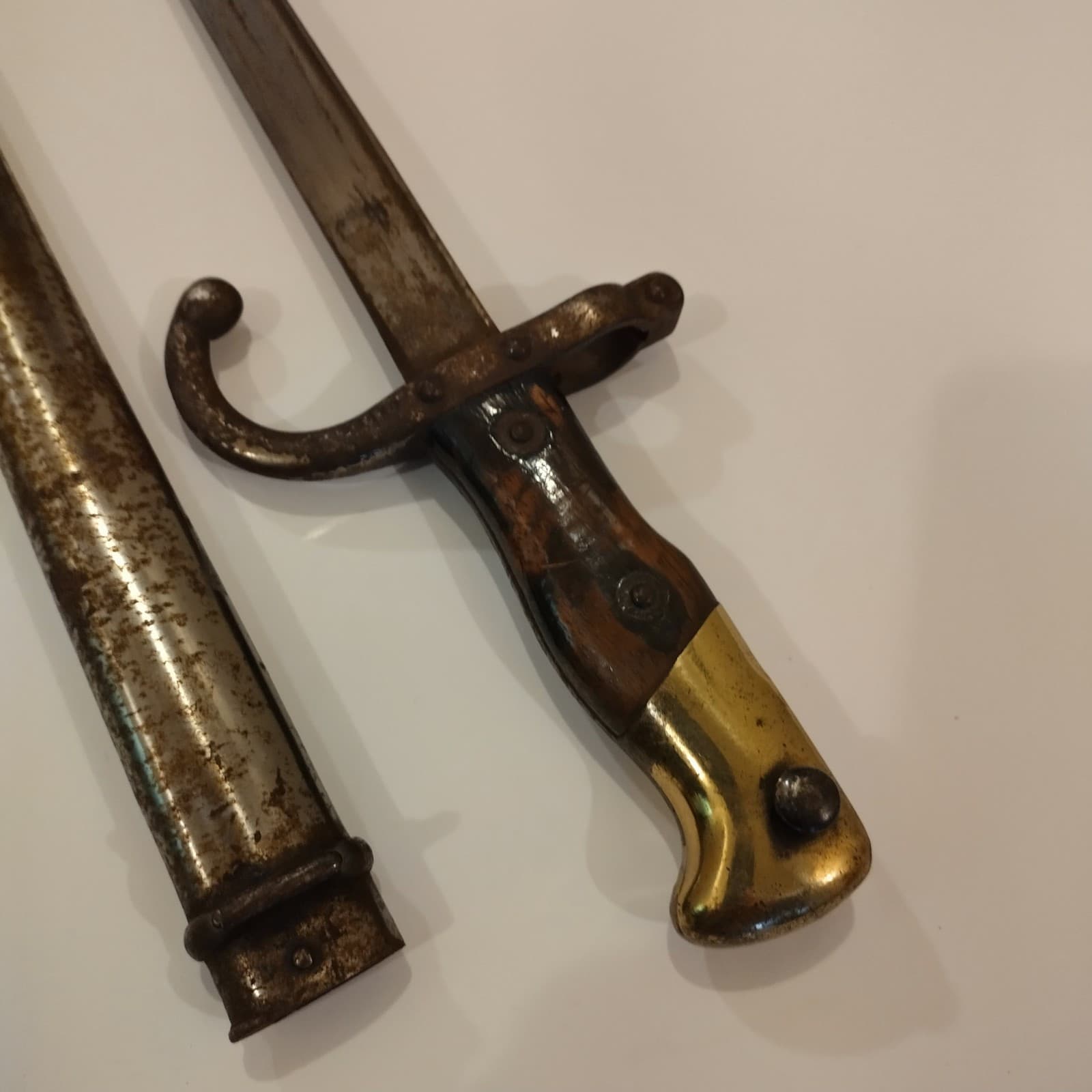 1800s bayonet, RARE, GLOBALLY BANNED -TRIANGULAR BLADE CAUSES UNTREATABLE WOUNDS 6