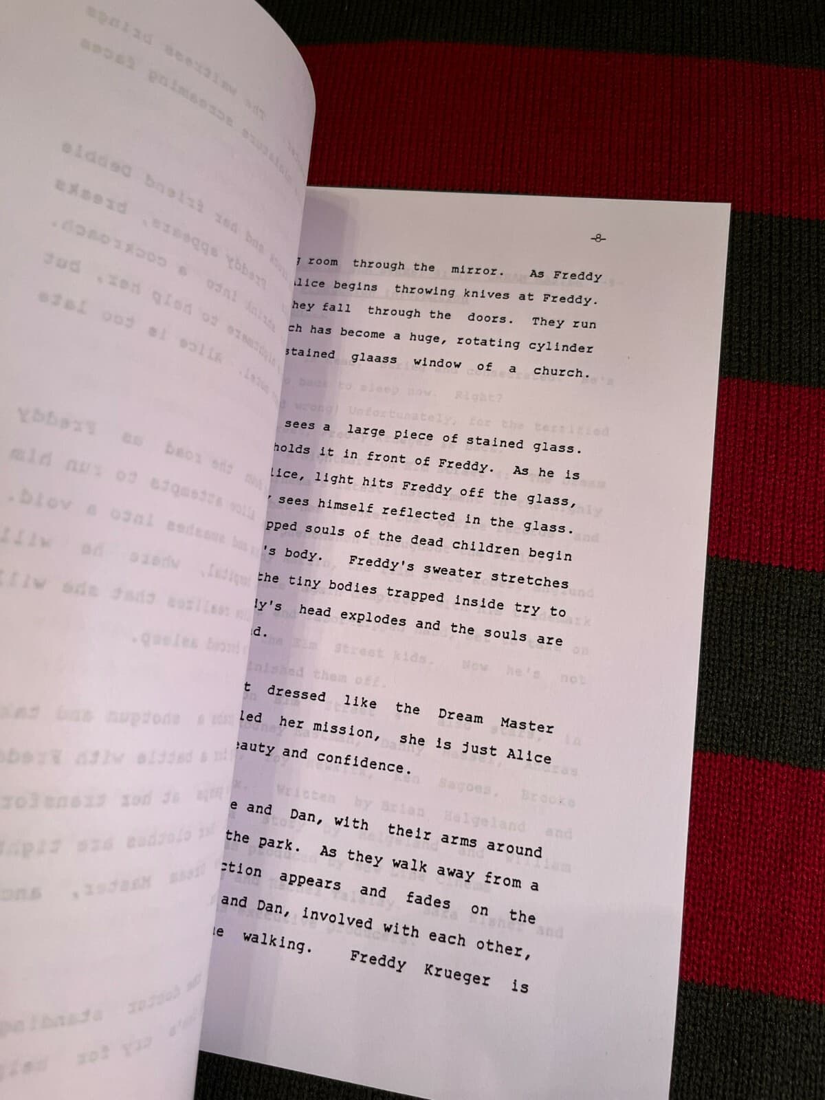 A Nightmare On Elm Street 4 Production Notes- Cast-Signed- Autograph Reprints 2