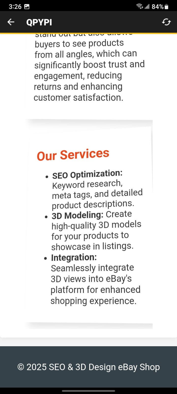 3d Seo MOBILE Html .Pdf digital eCOMMERCE TEMPLATE EBay Shop R5 2