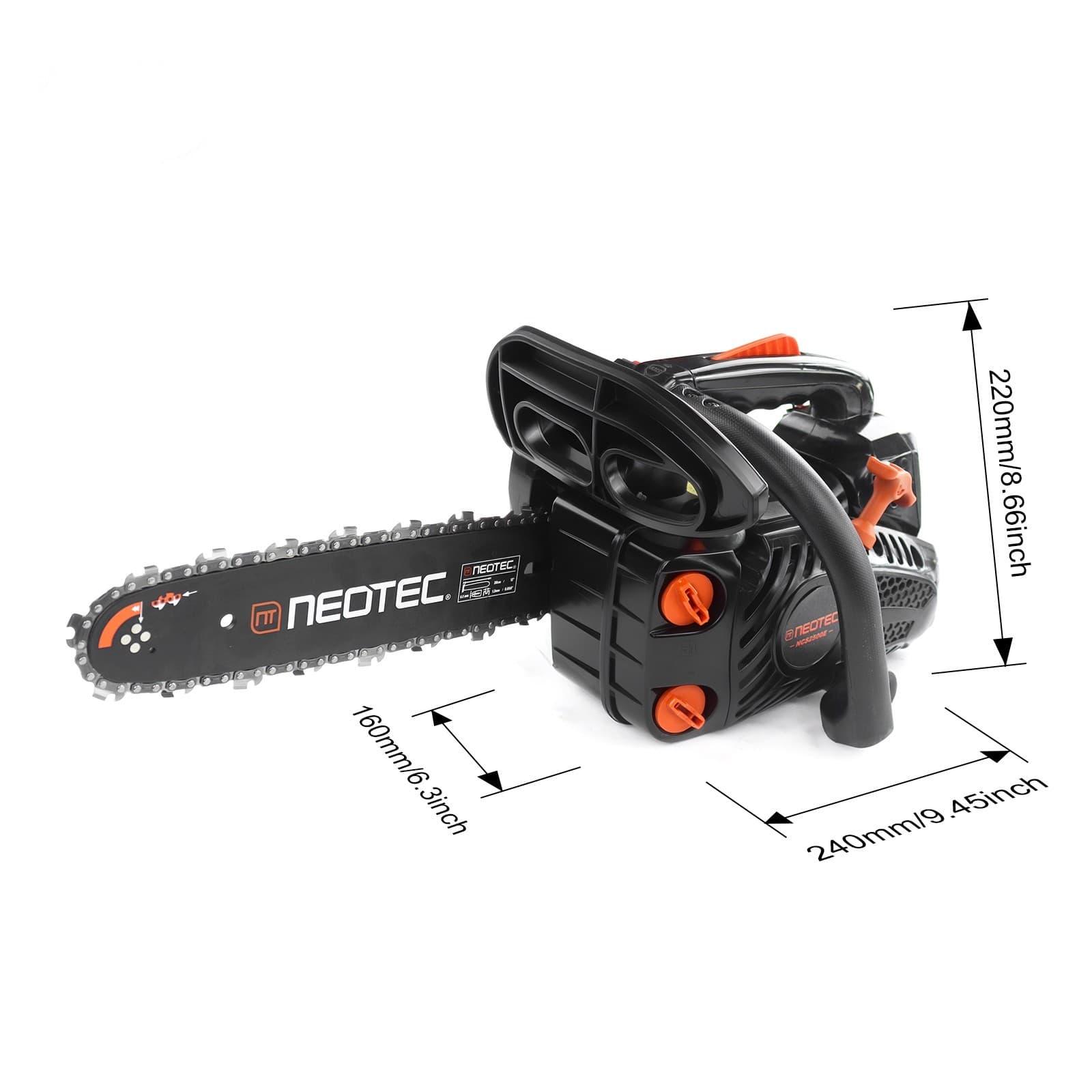 25.4CC 12" Gasoline Chainsaw Gas Powered Wood Cutting Engine Gas Chain Saw 4