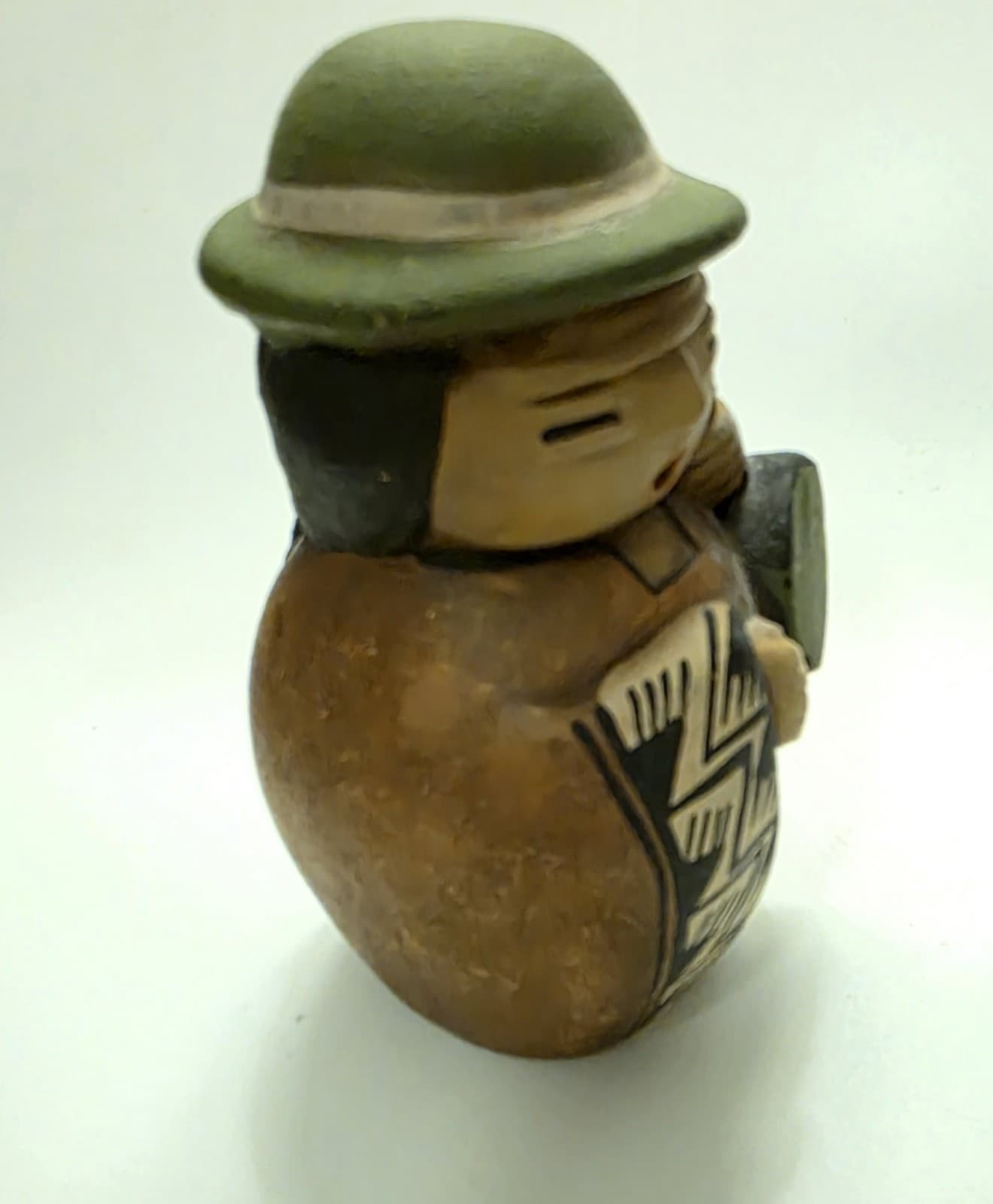 Peruvian Terra Cotta Figurine 4.5" Tall 5