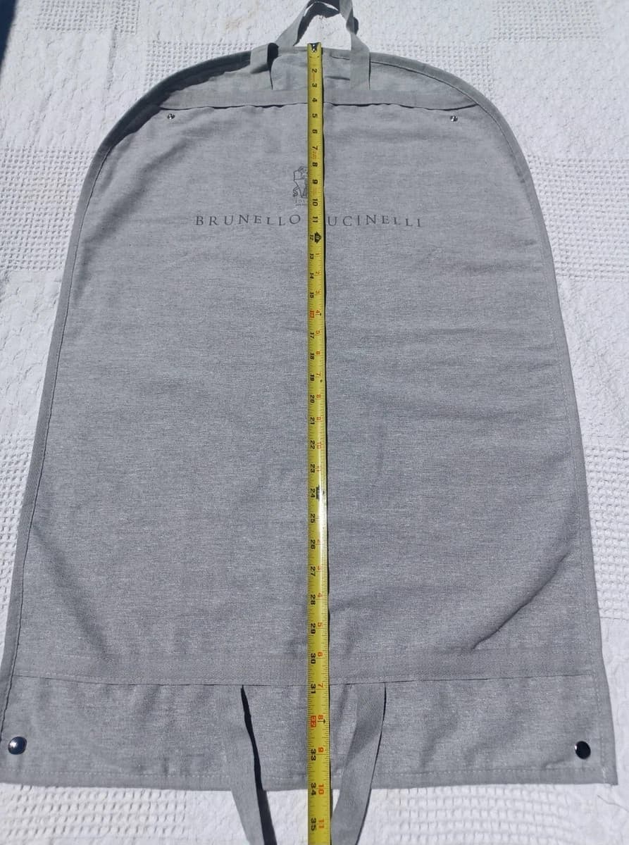 One BRUNELLO CUCINELLI Cotton Canvas Garment Travel Storage Dust Bag 34×21" 5